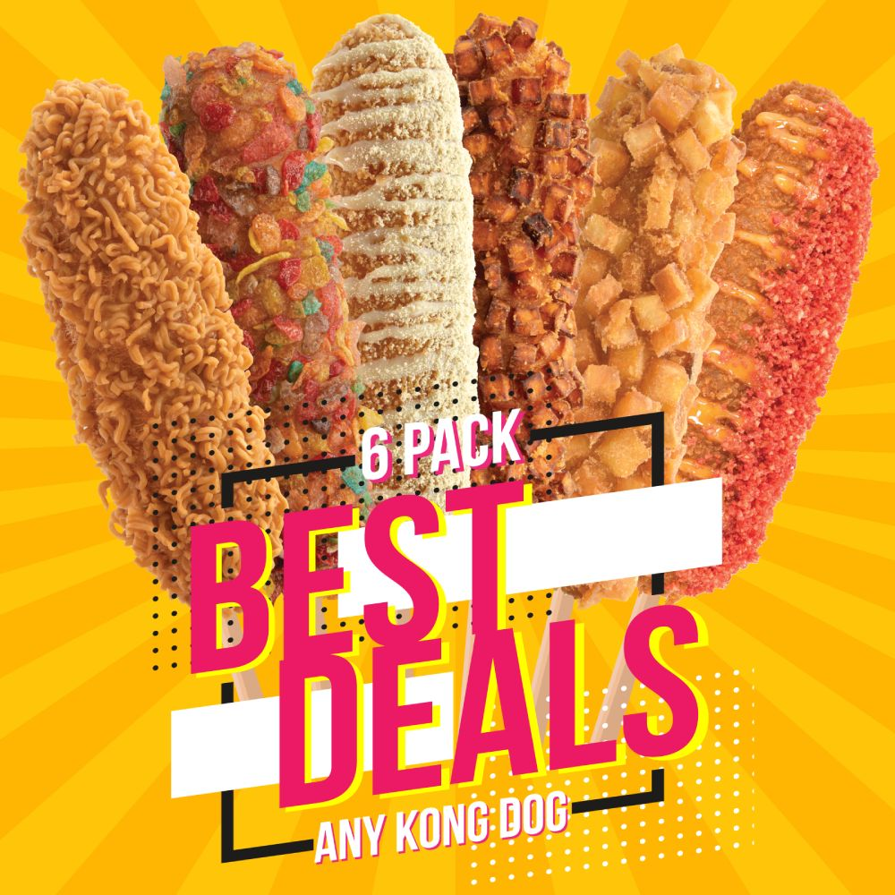 Kong Dog 6 Pack Best Deals — any corn dog flavors